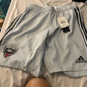 Authentic DC United Grey Adidas Shorts